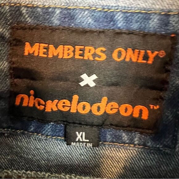 Members Only Nickelodeon Spongebob Denim Trucker Jacket - Picture 3 of 16